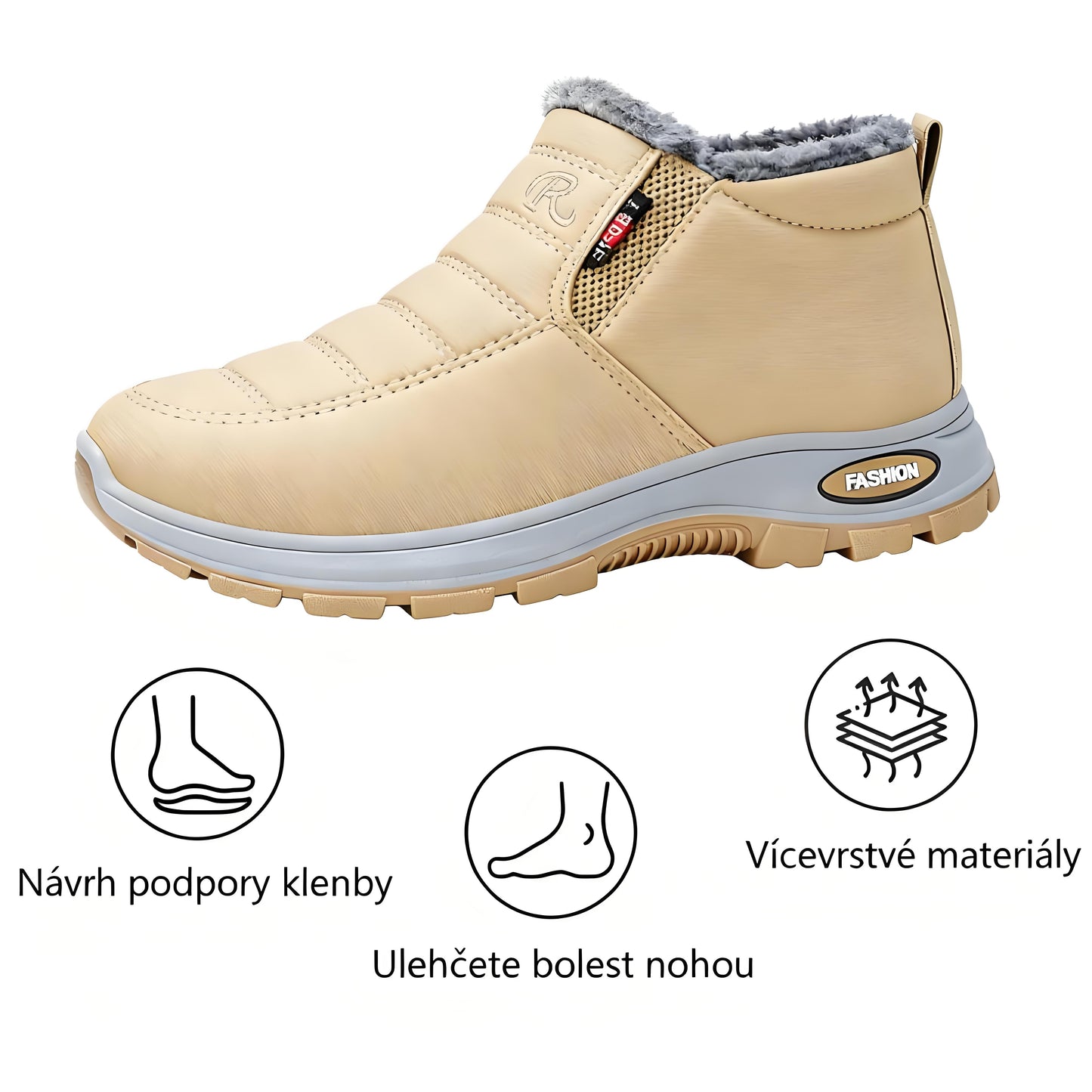 Měkké a pohodlné autentické zimní ortopedické boty (podpora klenby - usnadňuje chůzi)🔥Druhý kus za poloviční cenu⏰