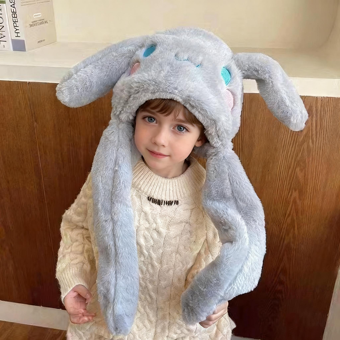 Vnoučaty neodolatelný velikonoční dárek – hebká králičí čepice s pohyblivými oušky 🐰