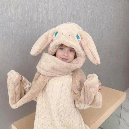 Vnoučaty neodolatelný velikonoční dárek – hebká králičí čepice s pohyblivými oušky 🐰