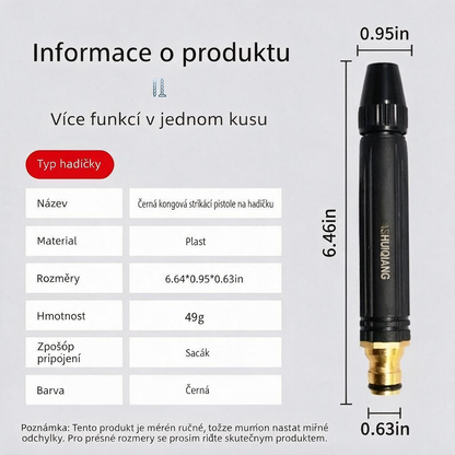 Vysokotlaká zavlažovací pistole – Proměňte svou zahradní hadici v účinný čisticí nástroj