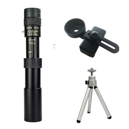 10–300× zoom HD přenosný vysoce výkonný dalekohled pro dlouhé vzdálenosti, speciálně navržený pro pozorování nebeských těles a souhvězdí